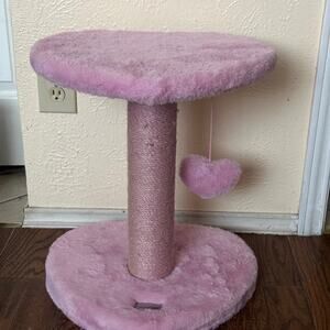 Pink Heart 2 Tier Cat Tower